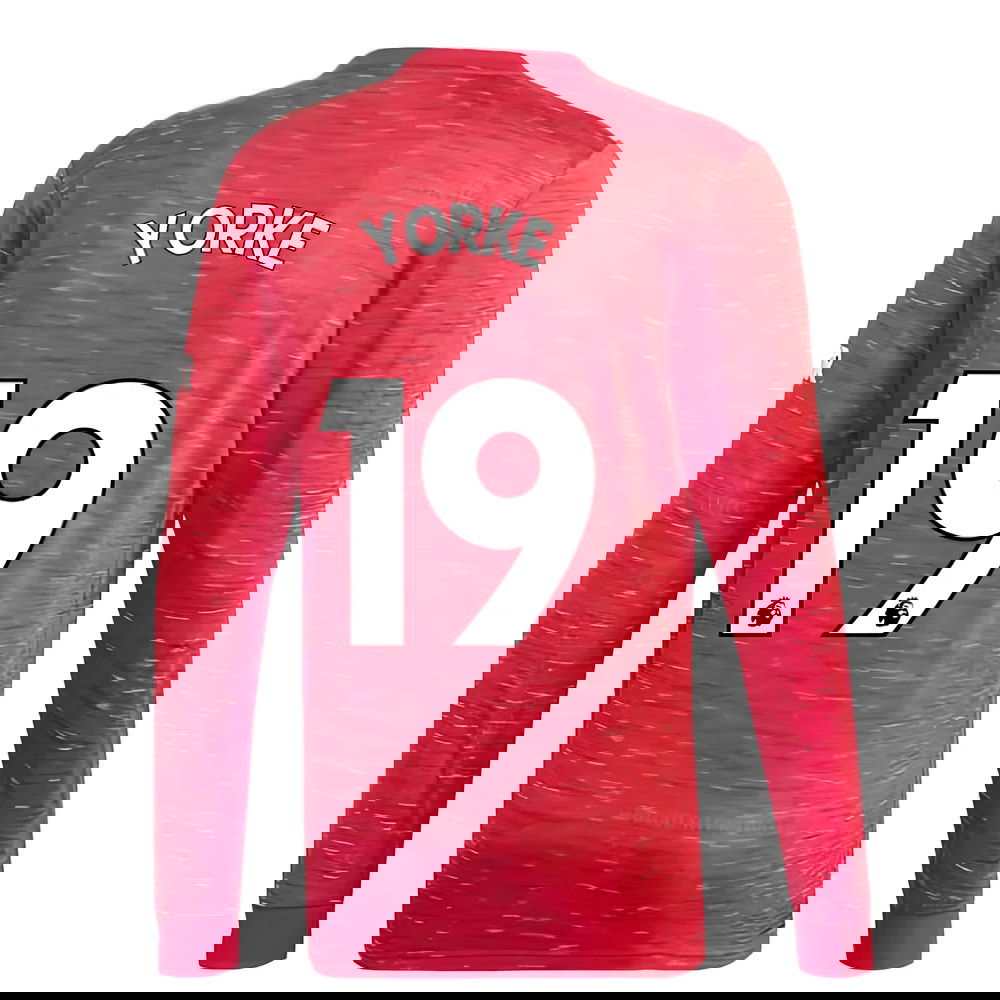 2020-2021 Man Utd Adidas Home Long Sleeve Shirt (YORKE 19)