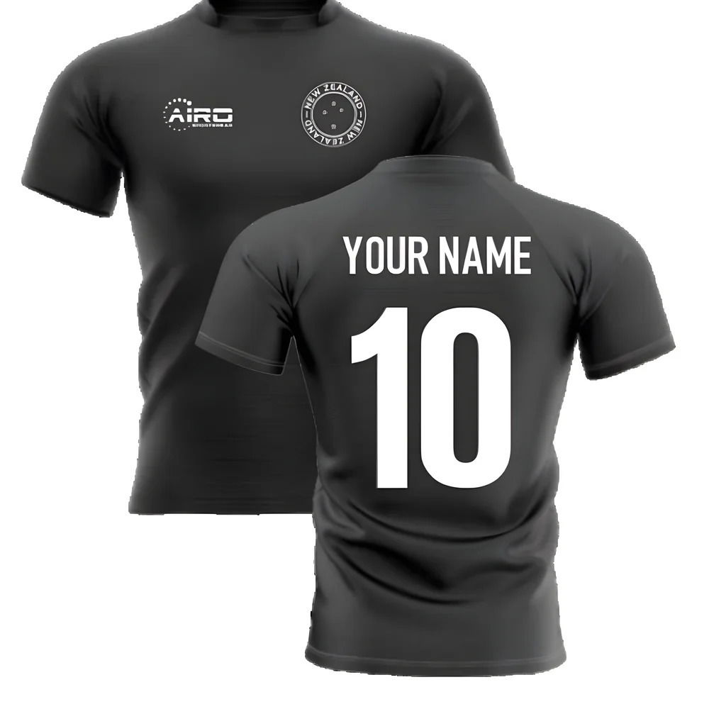 2025-2026 New Zealand Home Concept Rugby Shirt (Your Name)