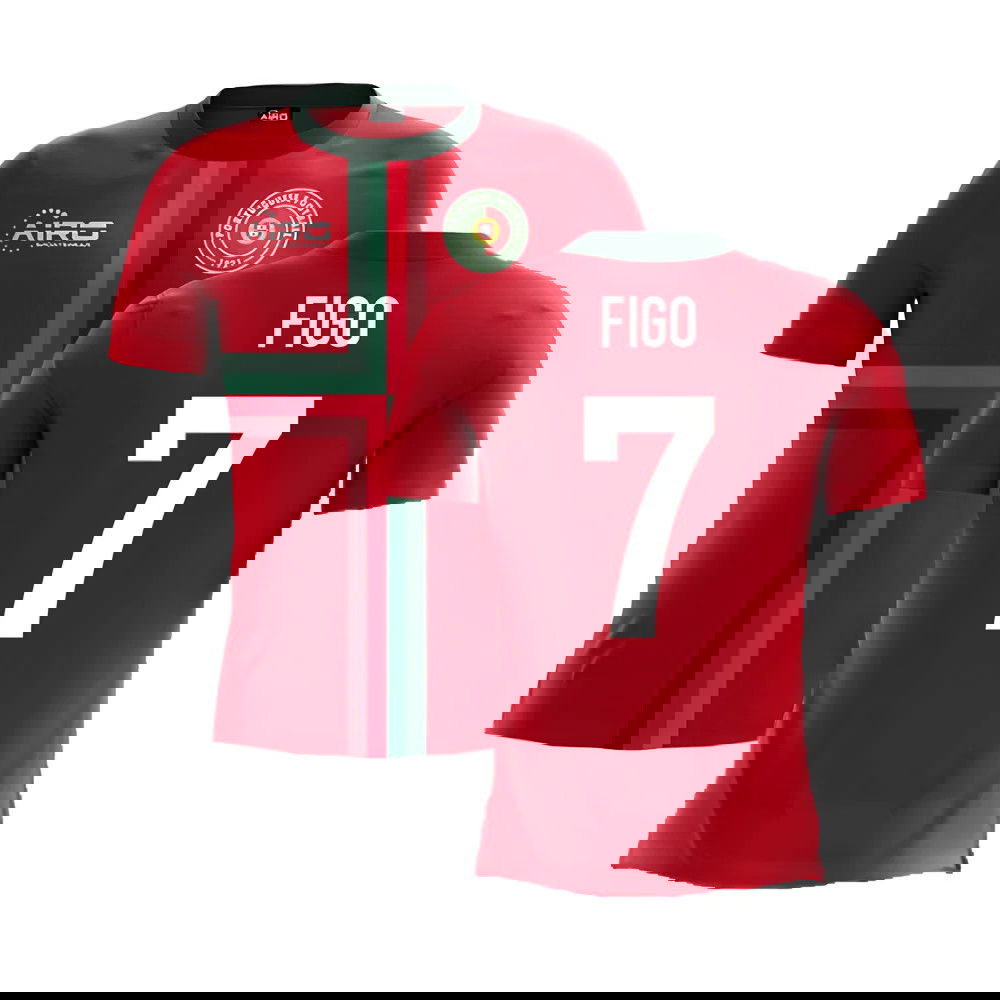 2025-2026 Portugal Airo Concept Home Shirt (Figo 7)