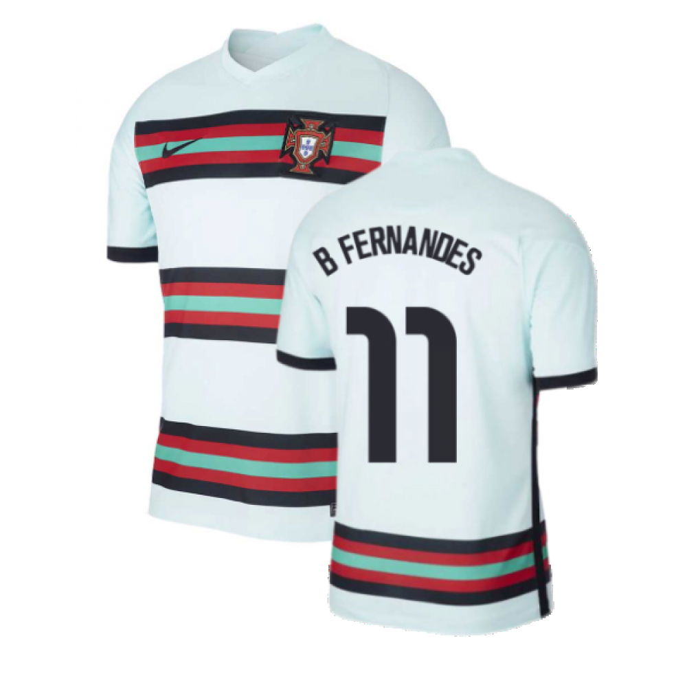 2020-2021 Portugal Away Nike Football Shirt (B Fernandes 11)