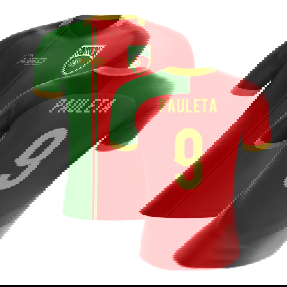 2025-2026 Portugal Flag Home Concept Football Shirt (Pauleta 9)