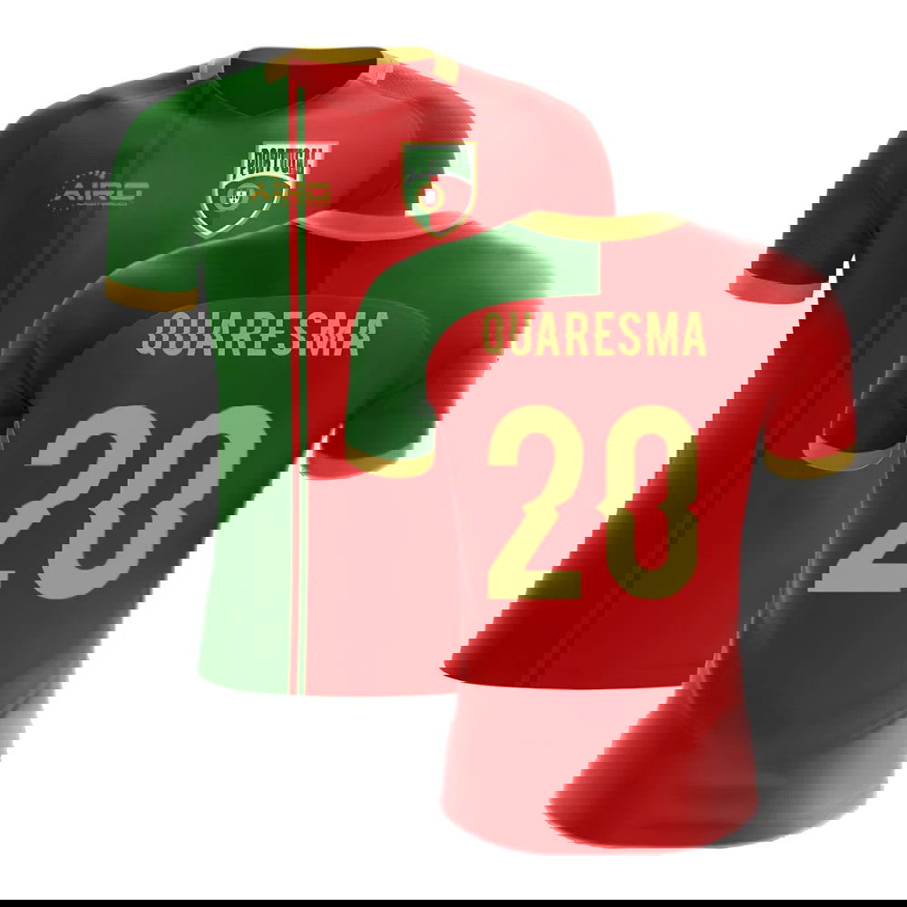 2025-2026 Portugal Flag Home Concept Football Shirt (Quaresma 20)