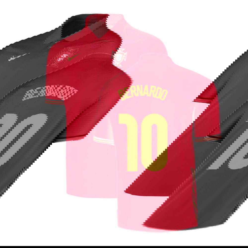2020-2021 Portugal Home Nike Football Shirt (Bernardo 10)