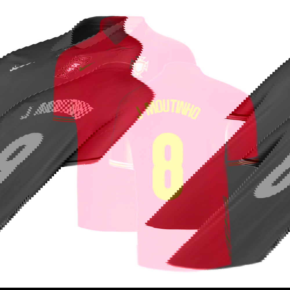 2020-2021 Portugal Home Nike Football Shirt (J.Moutinho 8)