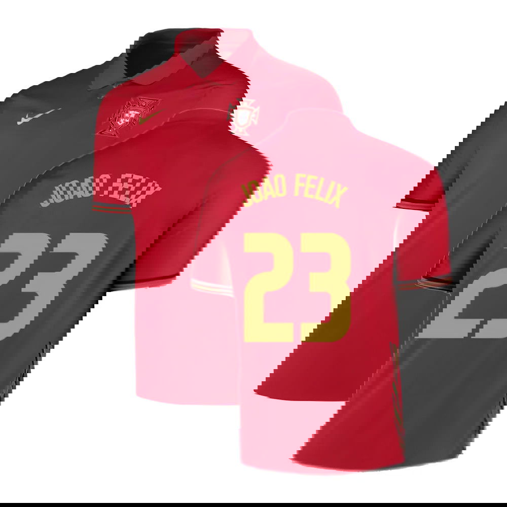 2020-2021 Portugal Home Nike Football Shirt (Joao Felix 23)