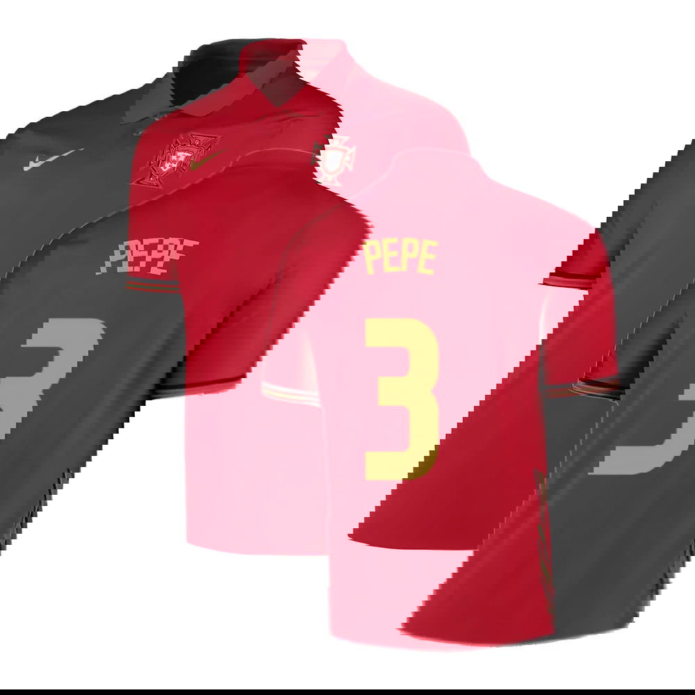 2020-2021 Portugal Home Nike Football Shirt (PEPE 3)