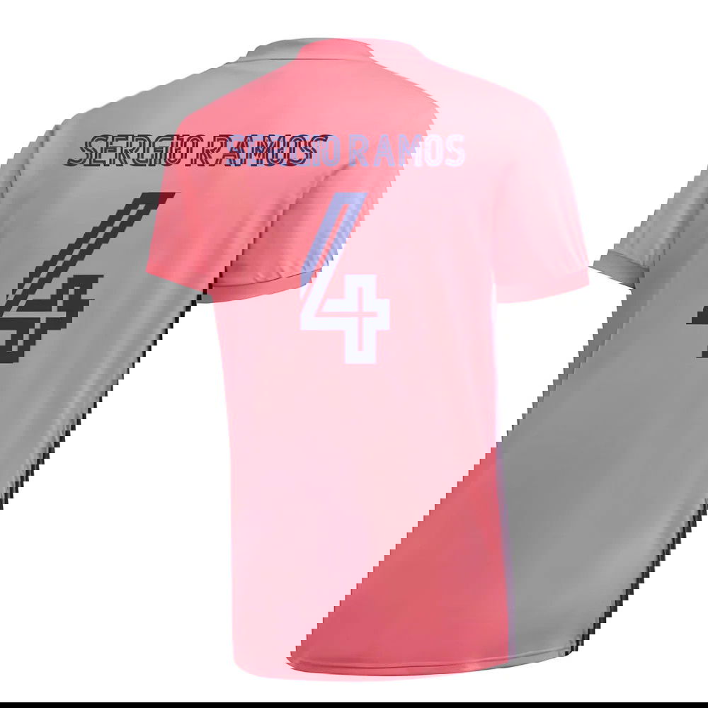 2020-2021 Real Madrid Adidas Away Football Shirt (SERGIO RAMOS 4)