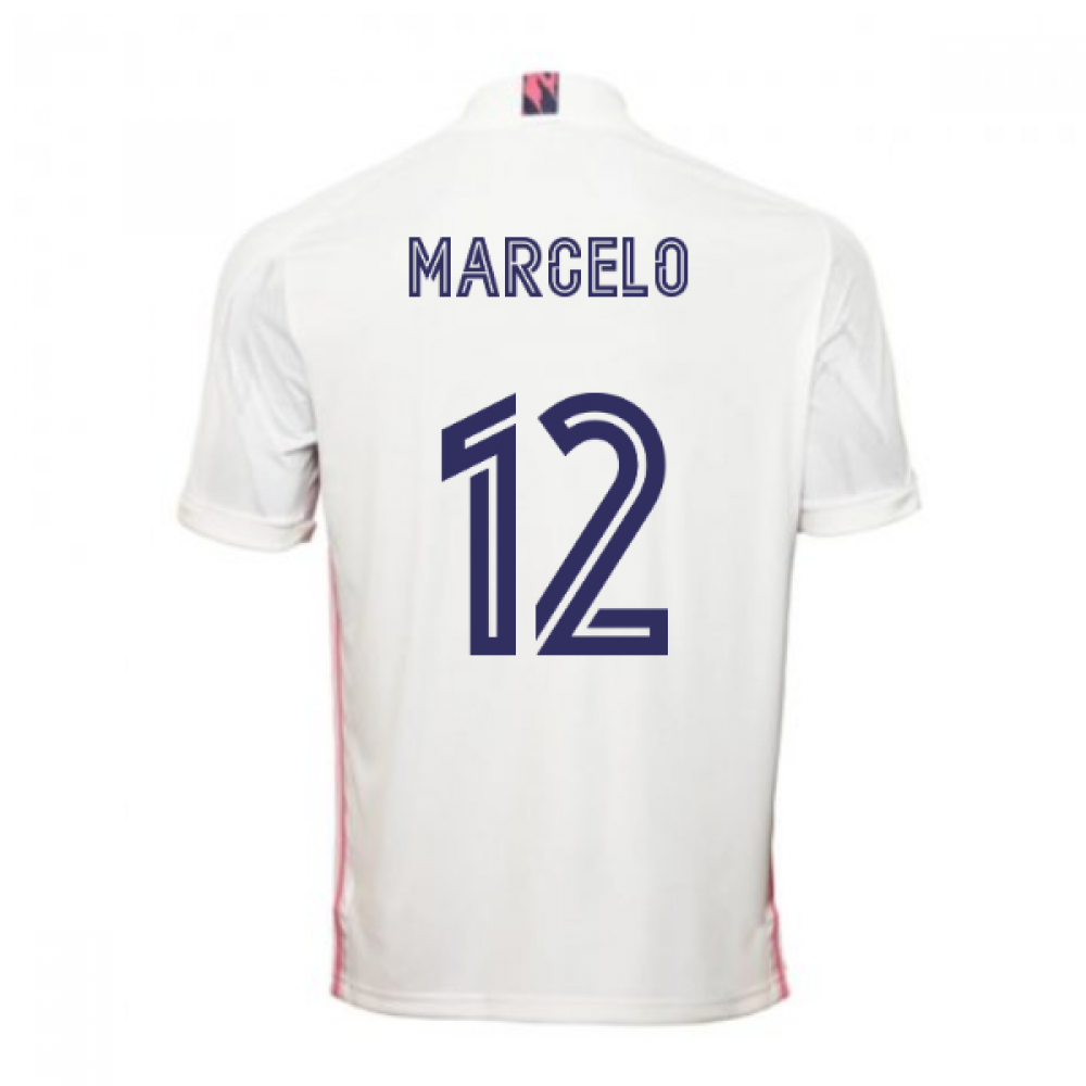 2020-2021 Real Madrid Adidas Home Football Shirt (MARCELO 12)