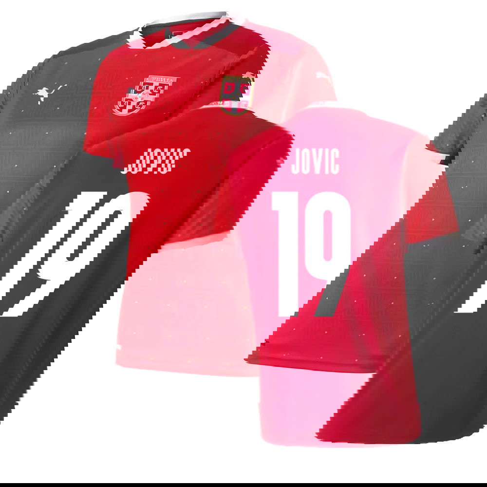 2020-2021 Serbia Home Puma Football Shirt (JOVIC 19)