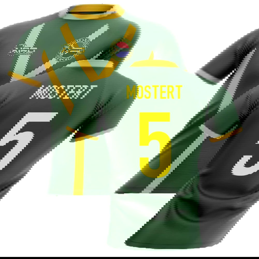 2025-2026 South Africa Springboks Flag Concept Rugby Shirt (Mostert 5)