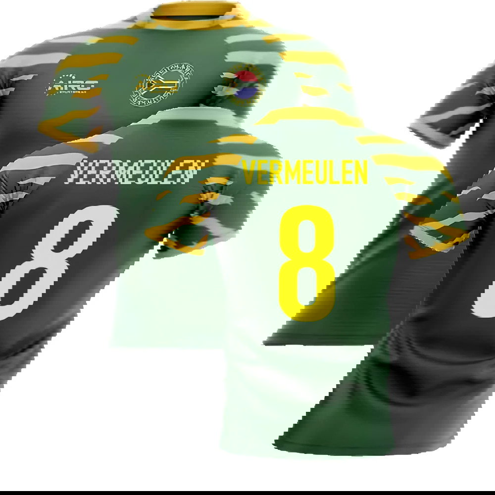 2025-2026 South Africa Springboks Home Concept Rugby Shirt (Vermeulen 8)