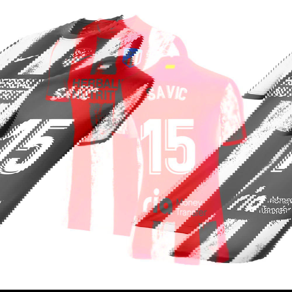 2021-2022 Atletico Madrid Womens Home Shirt (SAVIC 15)
