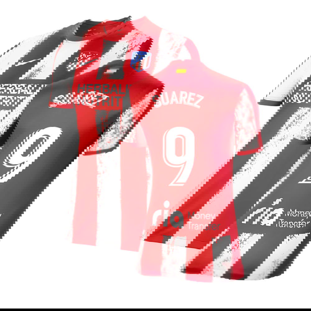 2021-2022 Atletico Madrid Womens Home Shirt (SUAREZ 9)
