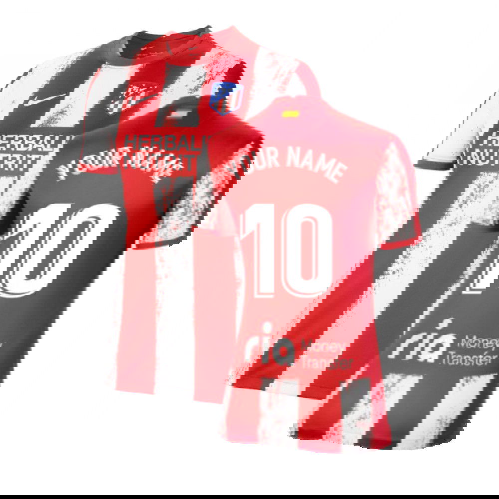 2021-2022 Atletico Madrid Womens Home Shirt (Your Name)