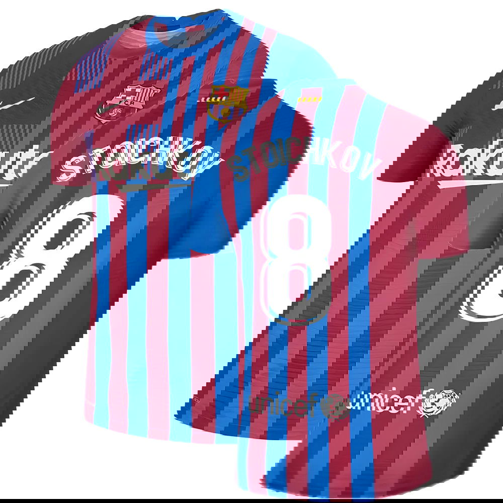 2021-2022 Barcelona Vapor Match Home Shirt (STOICHKOV 8)