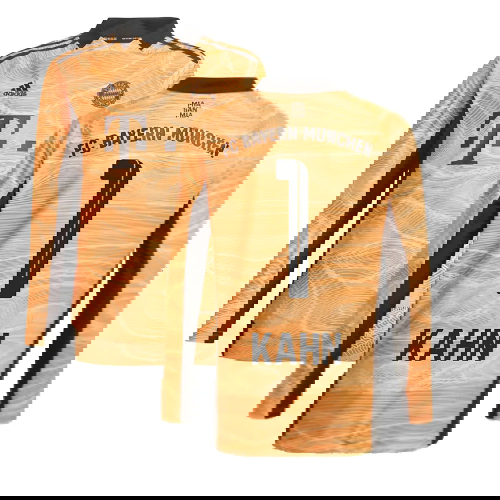 2021-2022 Bayern Munich Home Goalkeeper Shirt (Orange) (KAHN 1)