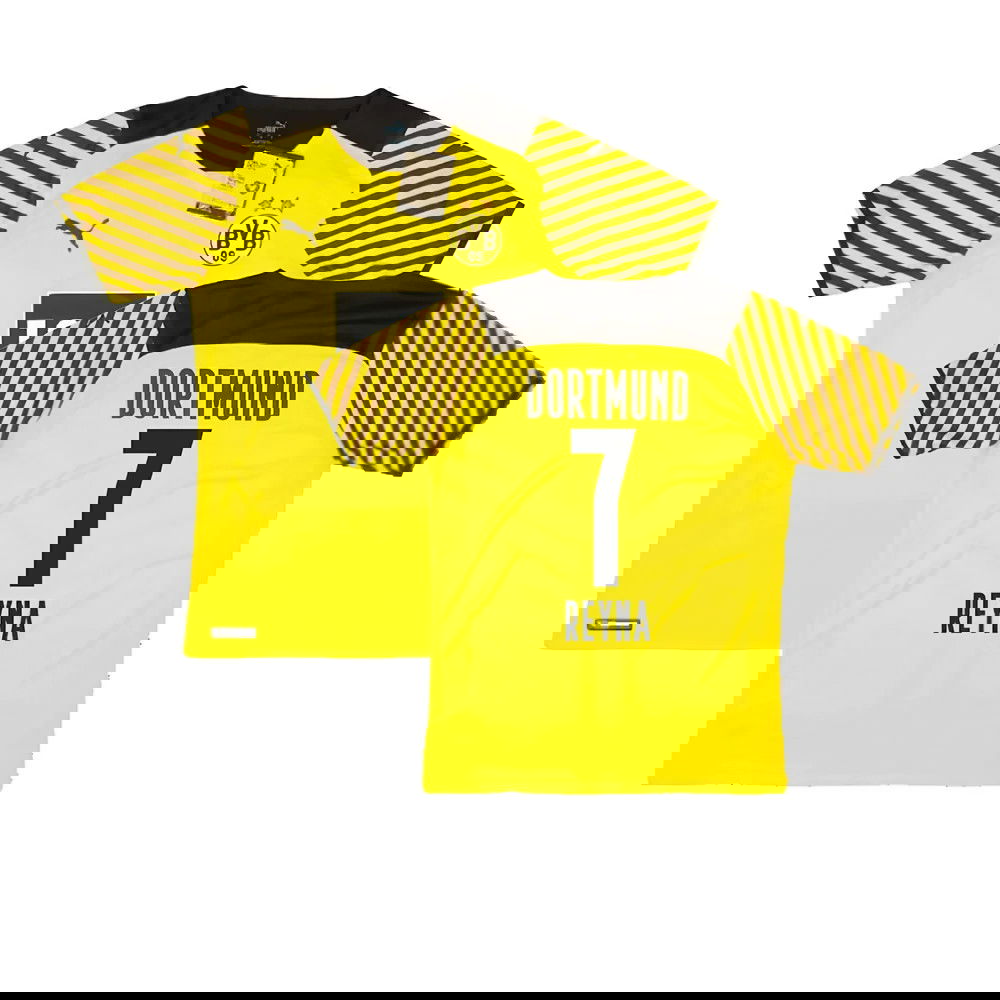 2021-2022 Borussia Dortmund Player Issue Home Shirt (REYNA 7)