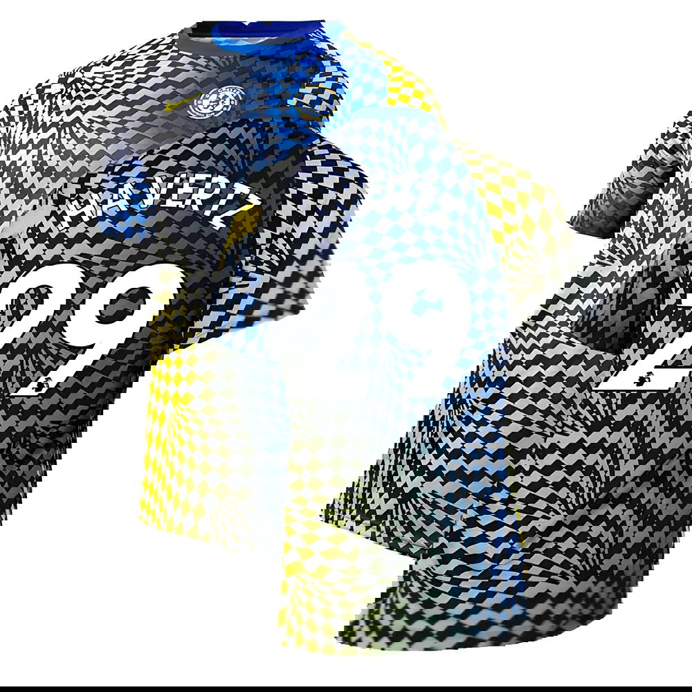 2021-2022 Chelsea Dry Pre-Match Training Shirt (Blue) (HAVERTZ 29)