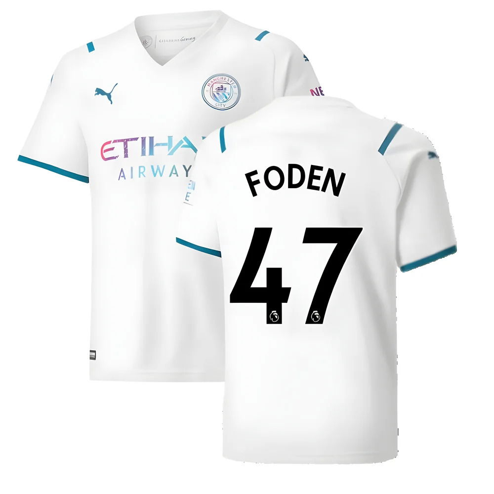 2021-2022 Man City Away Shirt (Kids) (FODEN 47)