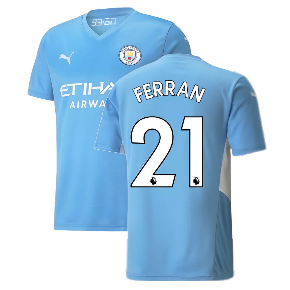 2021-2022 Man City Home Shirt (FERRAN 21)