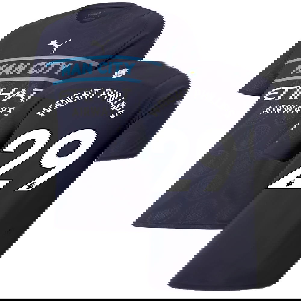 2021-2022 Man City Third Shirt (WRIGHT PHILLIPS 29)