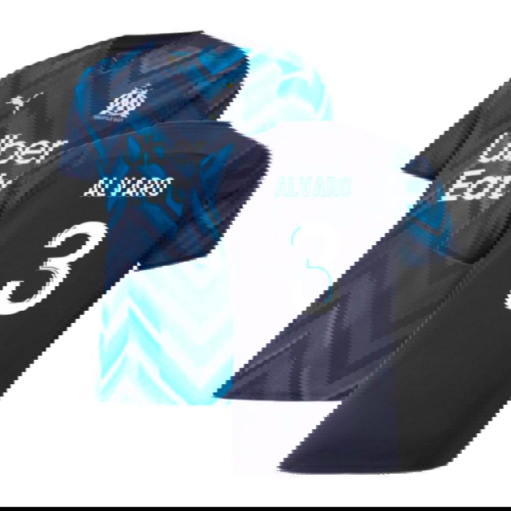 2021-2022 Marseille Authentic Away Shirt (ALVARO 3)