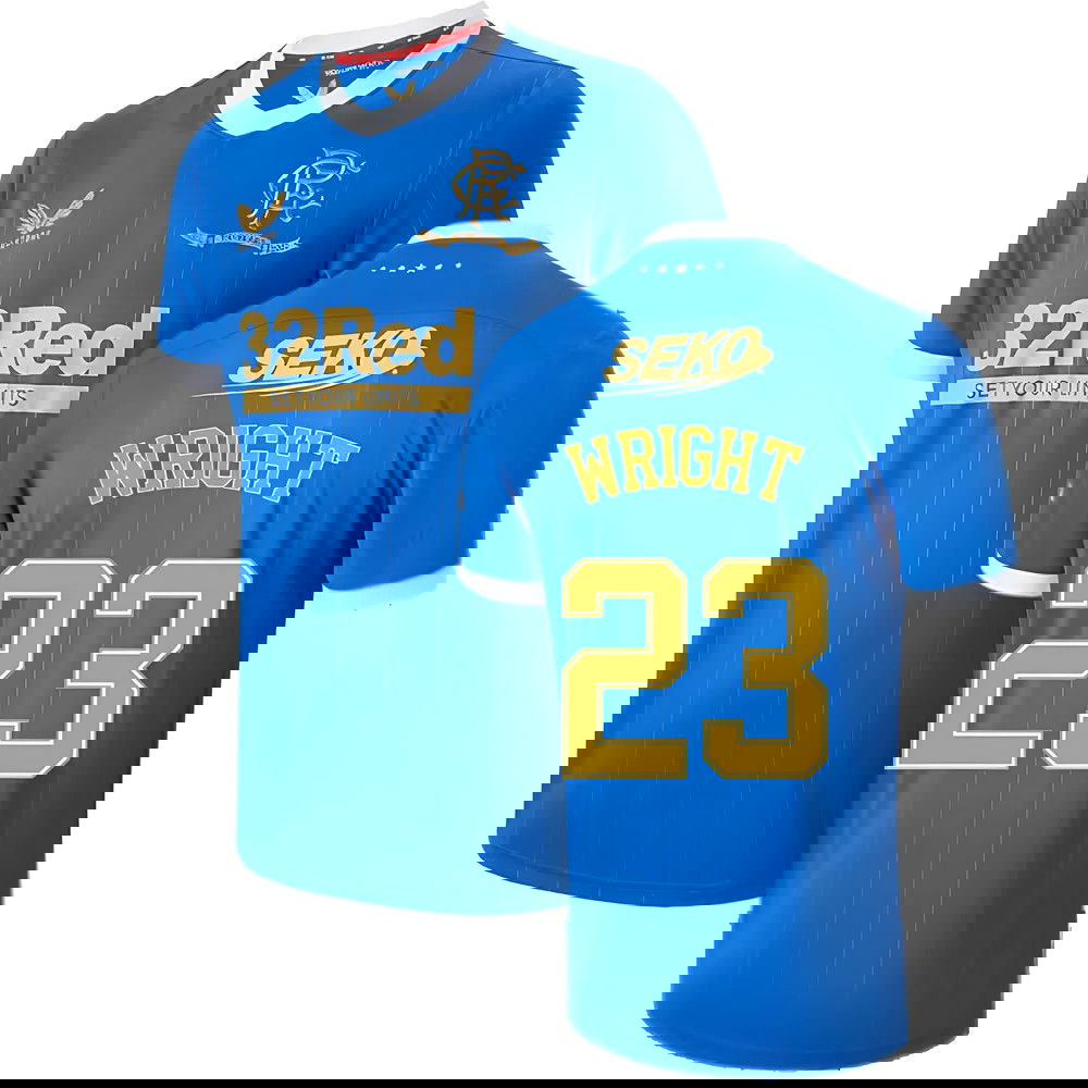 2021-2022 Rangers Home Shirt (WRIGHT 23)