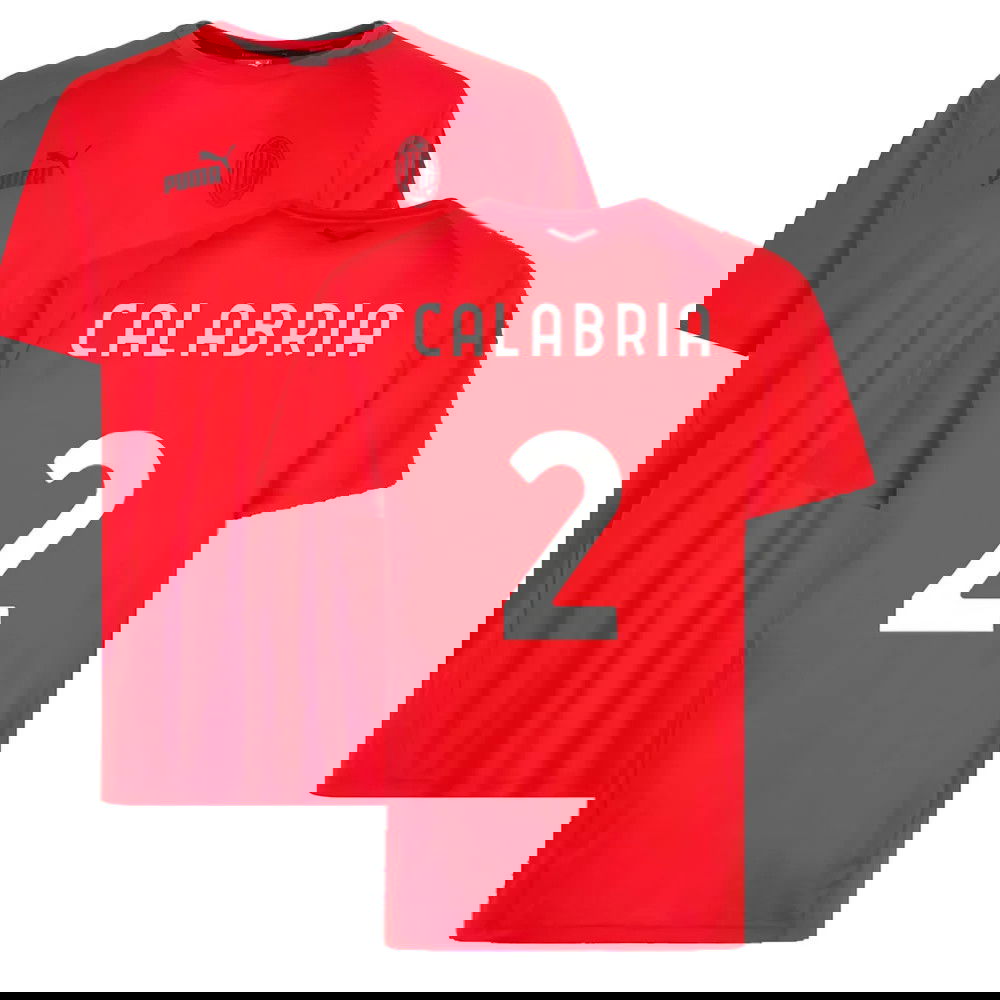 2022-2023 AC Milan Casuals Tee (Red) (CALABRIA 2)