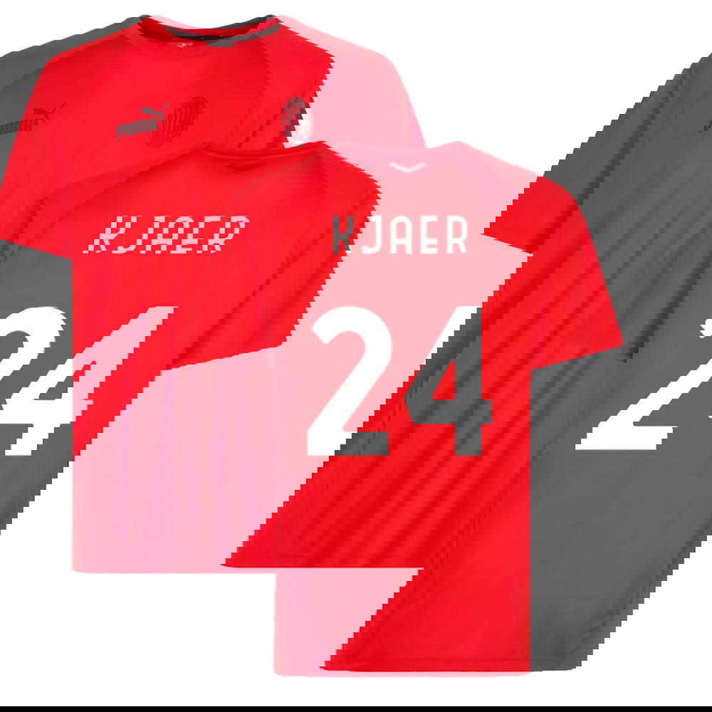 2022-2023 AC Milan Casuals Tee (Red) (KJAER 24)