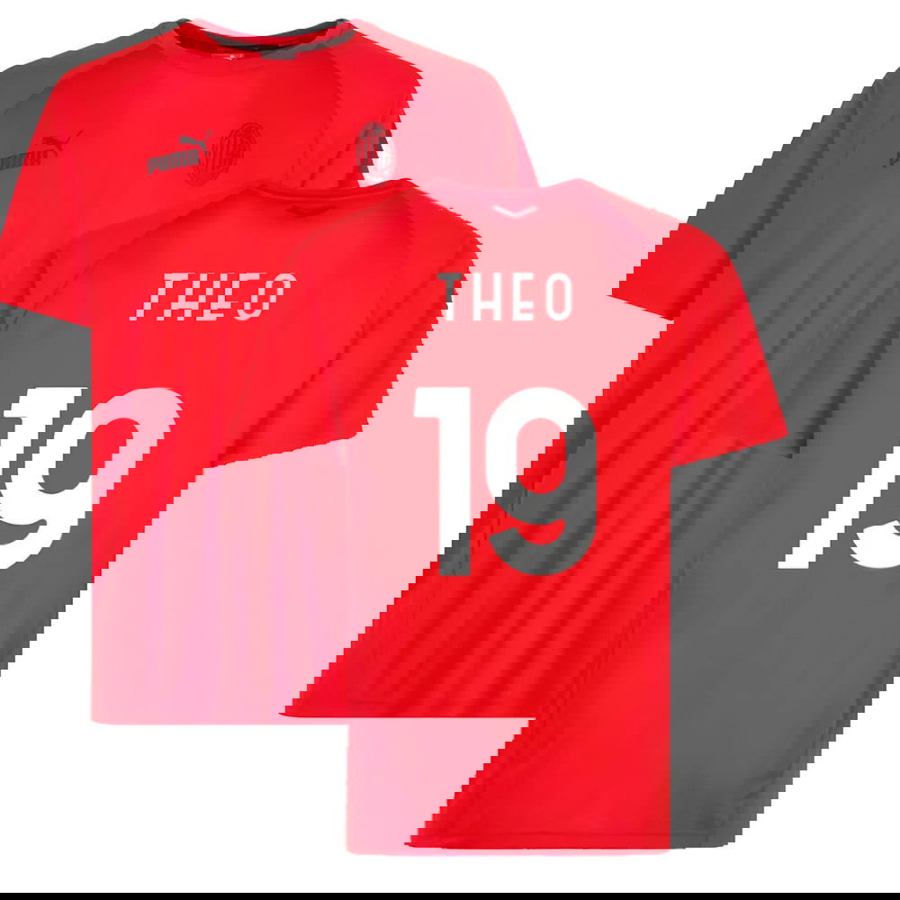 2022-2023 AC Milan Casuals Tee (Red) (THEO 19)