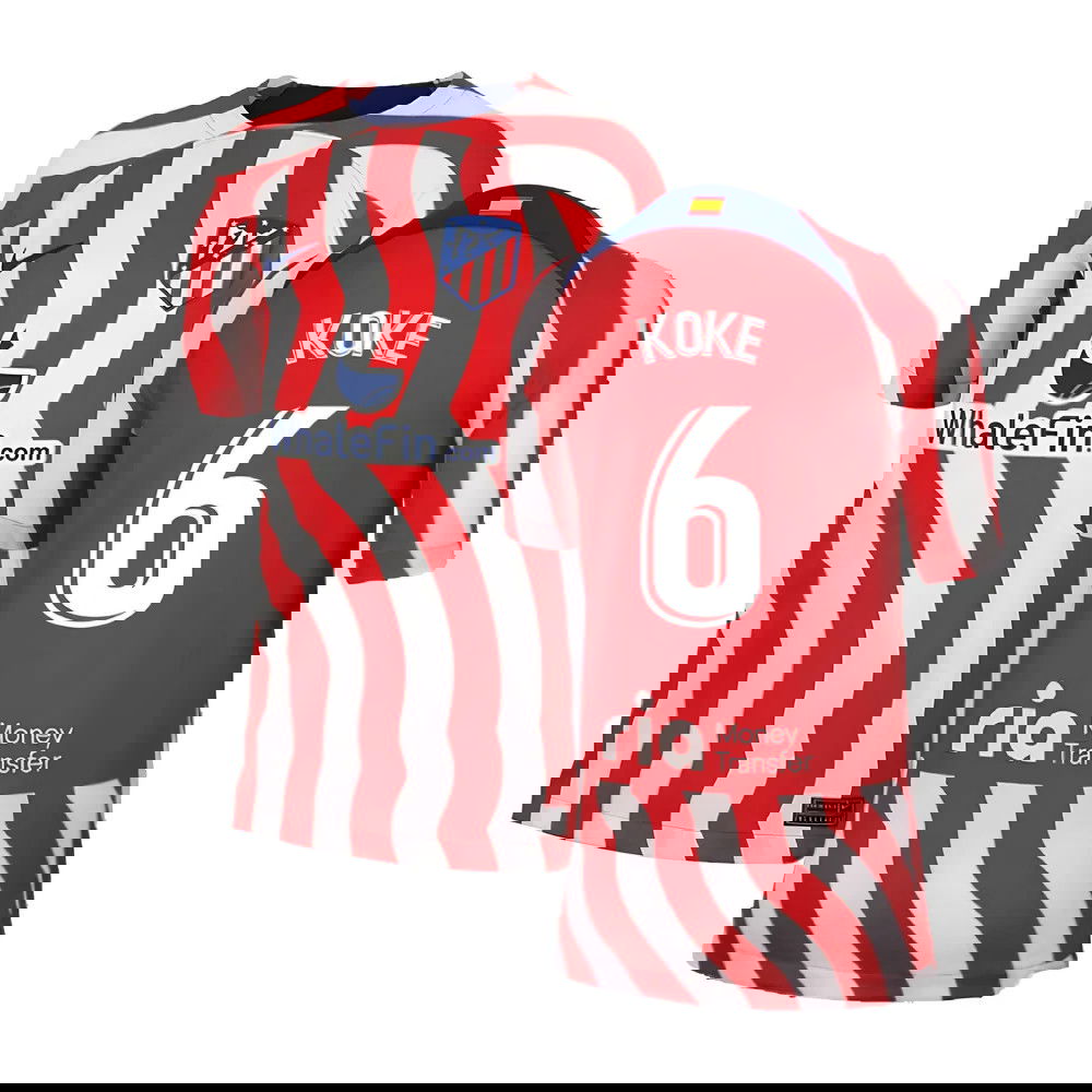 2022-2023 Atletico Madrid Home Shirt (Kids) (KOKE 6)