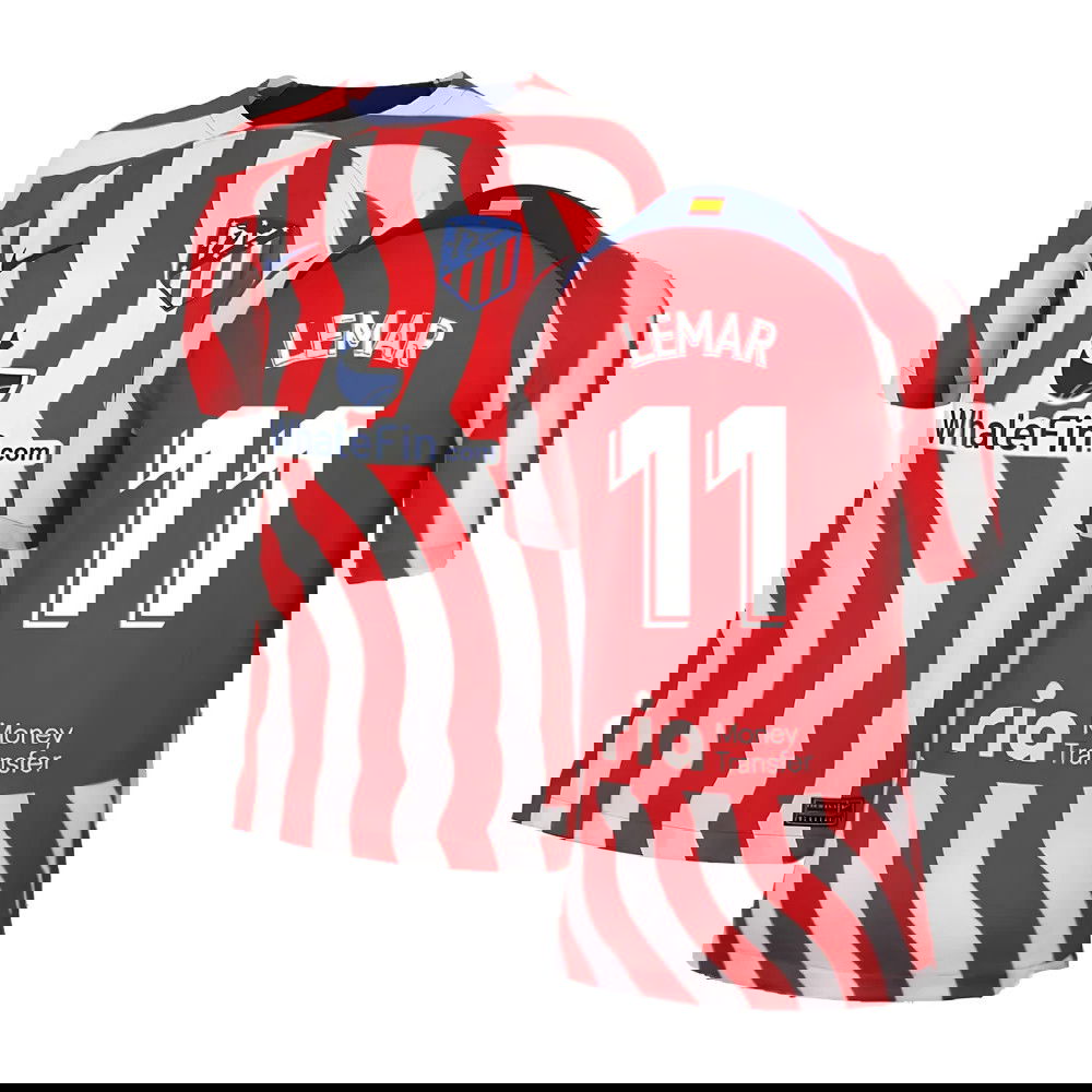 2022-2023 Atletico Madrid Home Shirt (Kids) (LEMAR 11)