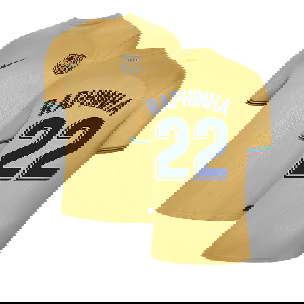 2022-2023 Barcelona Away Shirt (RAPHINHA 22)