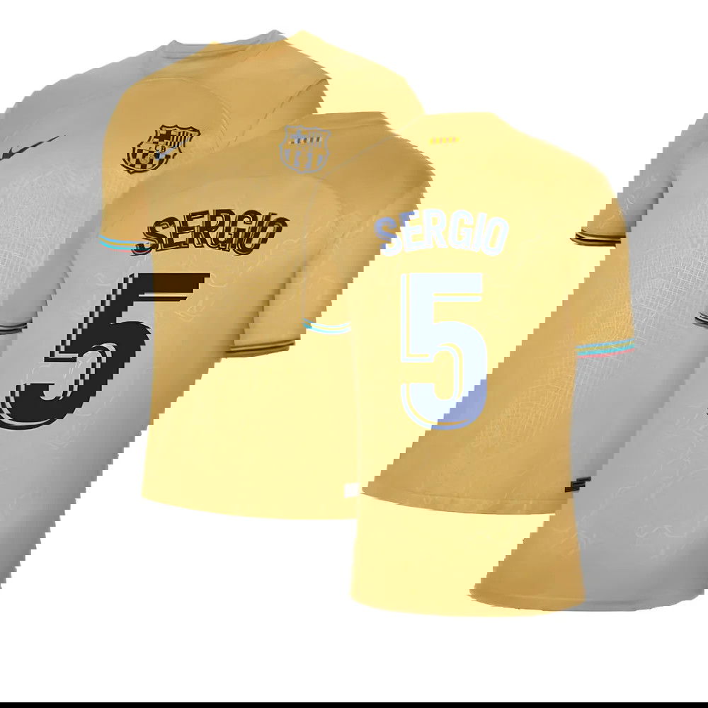2022-2023 Barcelona Away Shirt (SERGIO 5)