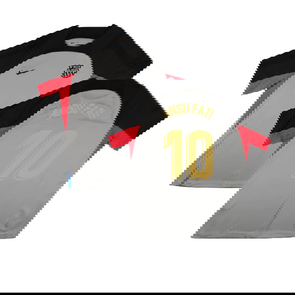 2022-2023 Barcelona CL Training Shirt (Grey) (ANSU FATI 10)