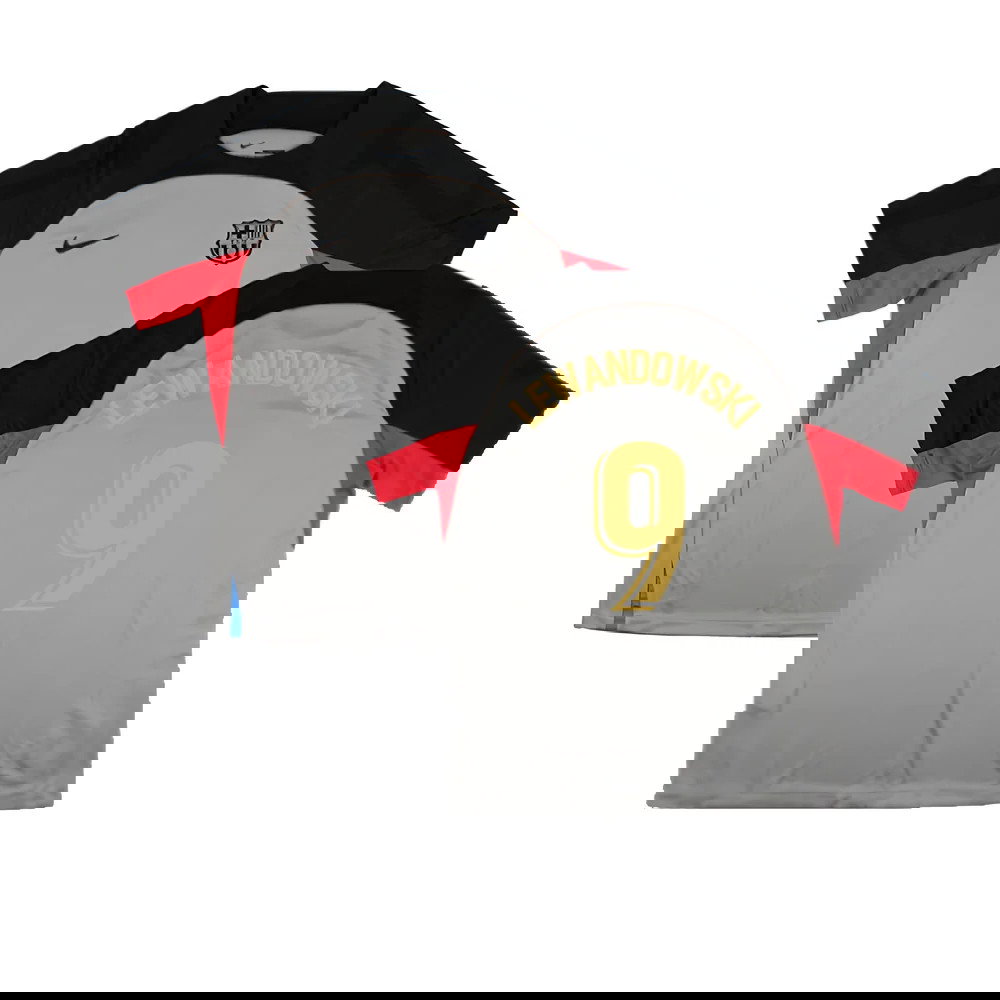 2022-2023 Barcelona CL Training Shirt (Grey) (LEWANDOWSKI 9)