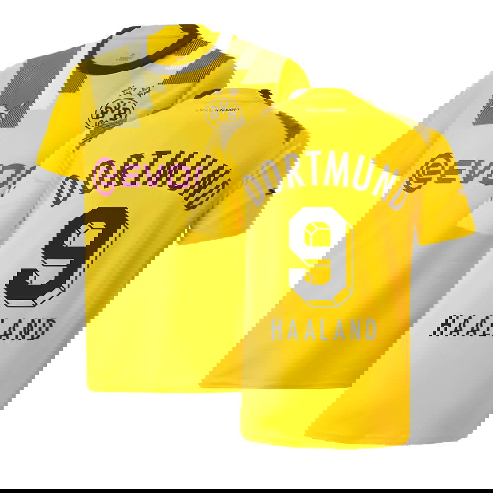 2022-2023 Borussia Dortmund CUP Shirt (Kids) (HAALAND 9)