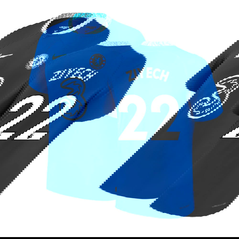 2022-2023 Chelsea Vapor Match Home Shirt (ZIYECH 22)