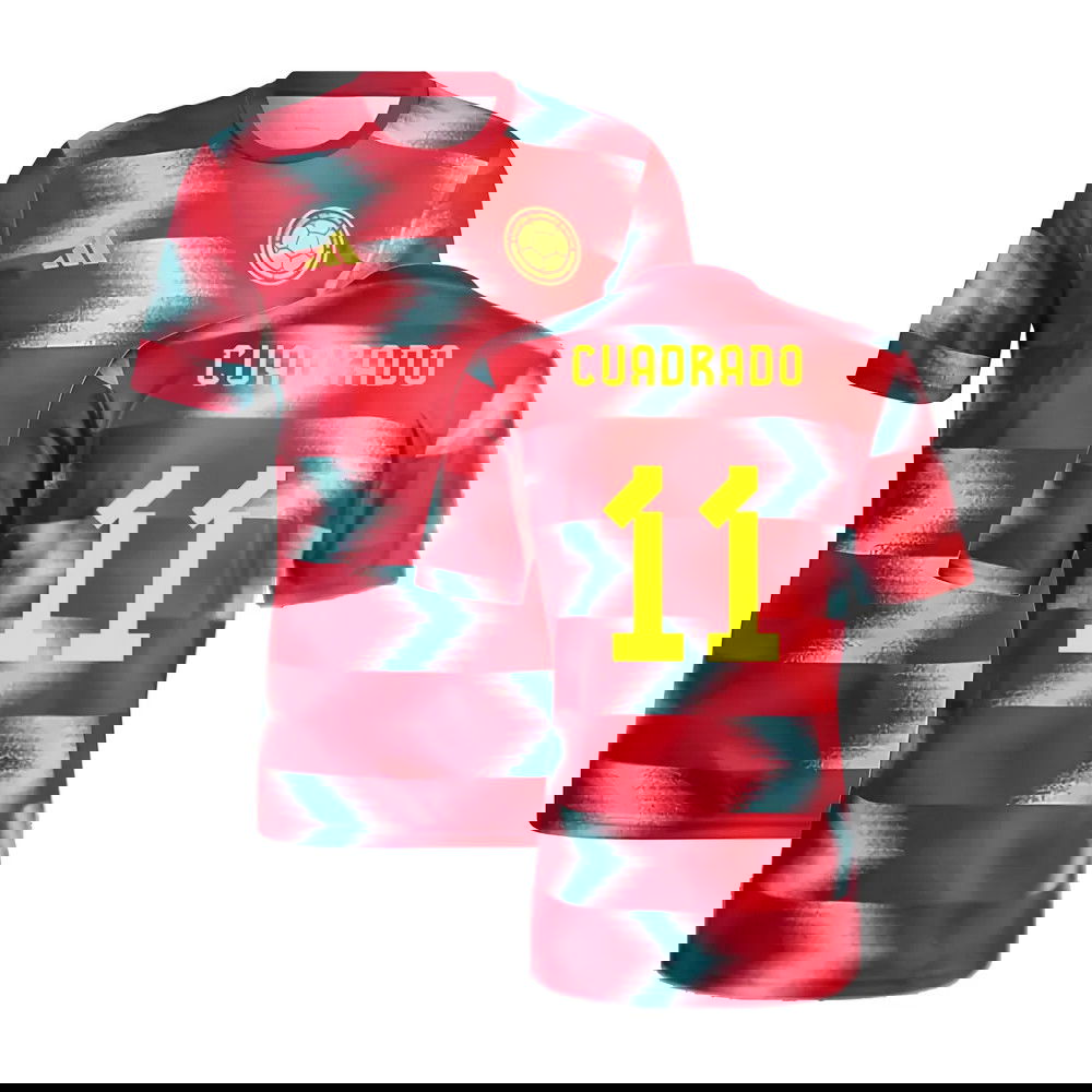 2022-2023 Colombia Pre-Match Shirt (Red) (CUADRADO 11)