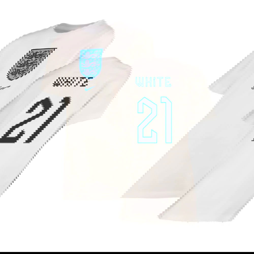 2022-2023 England Crest Tee (White) - Kids (White 21)