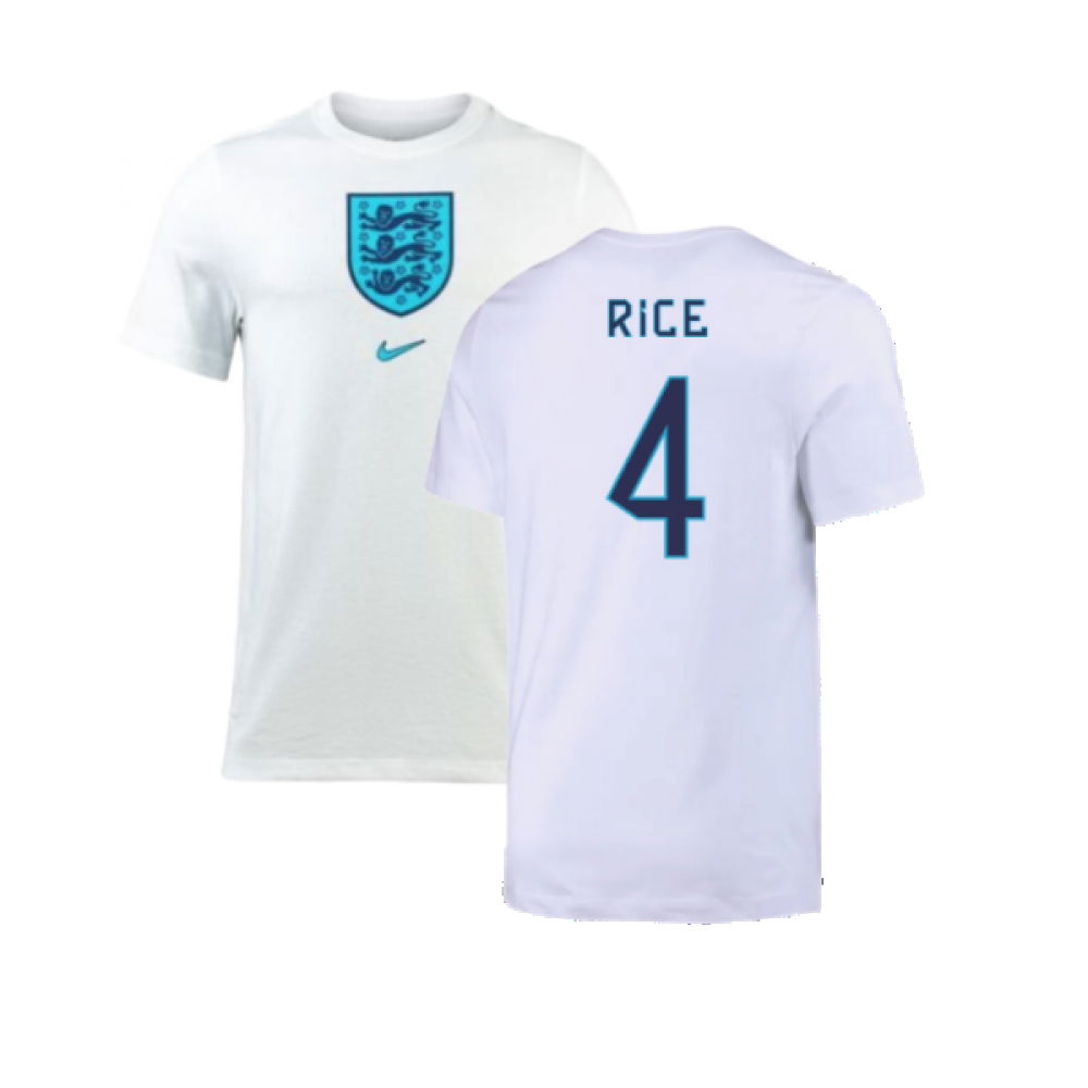2022-2023 England Crest Tee (White) (Rice 4)