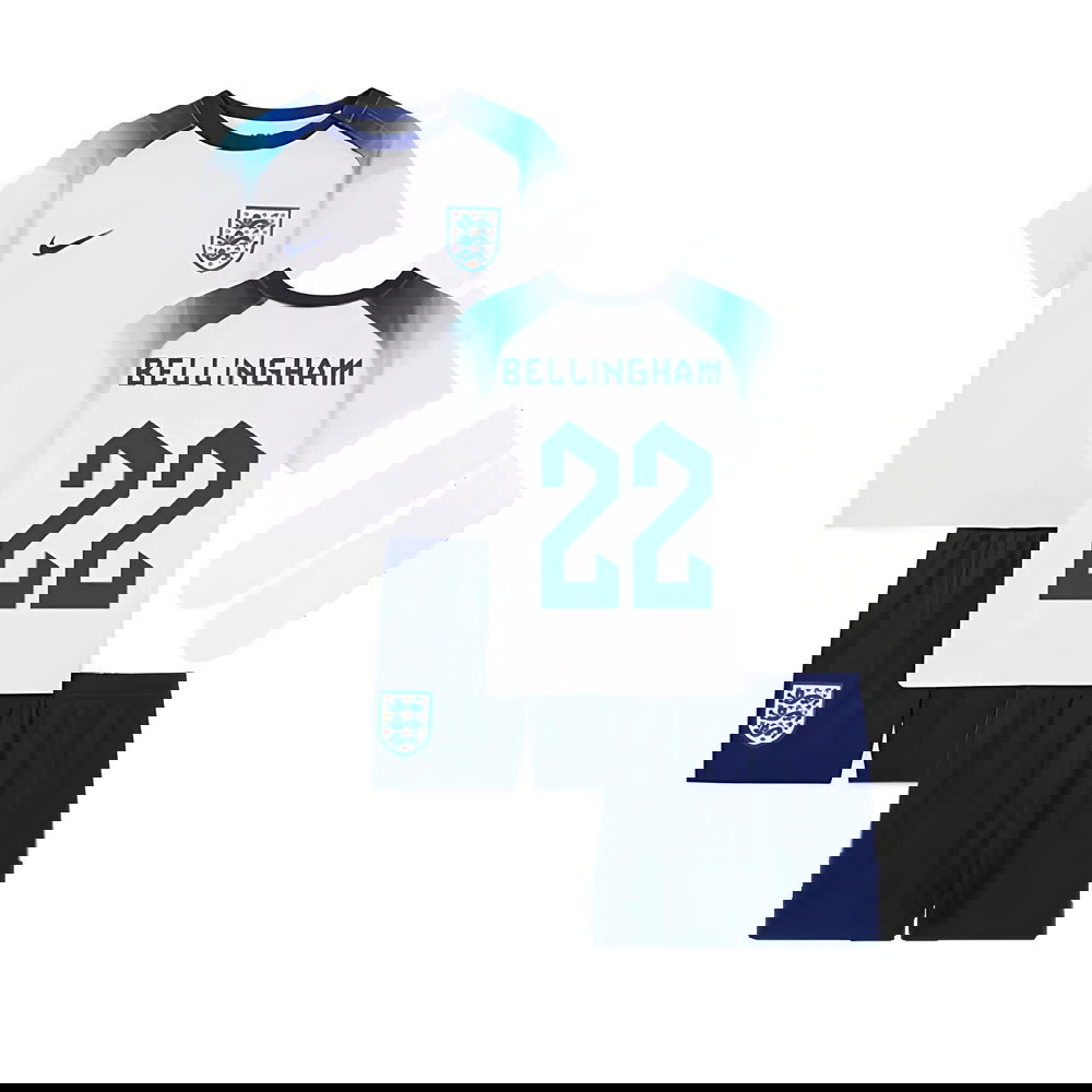 2022-2023 England Home Little Boys Mini Kit (Bellingham 22)
