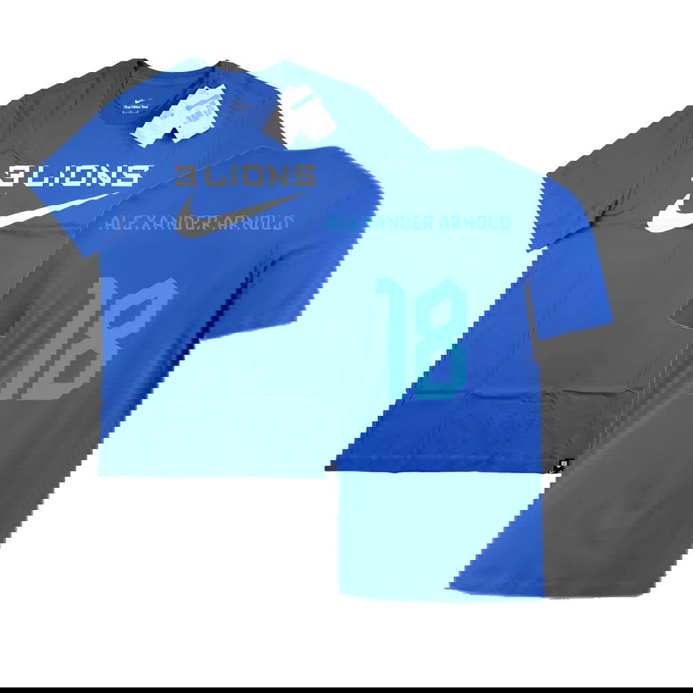 2022-2023 England Three Lions Tee (Blue) (Alexander Arnold 18)