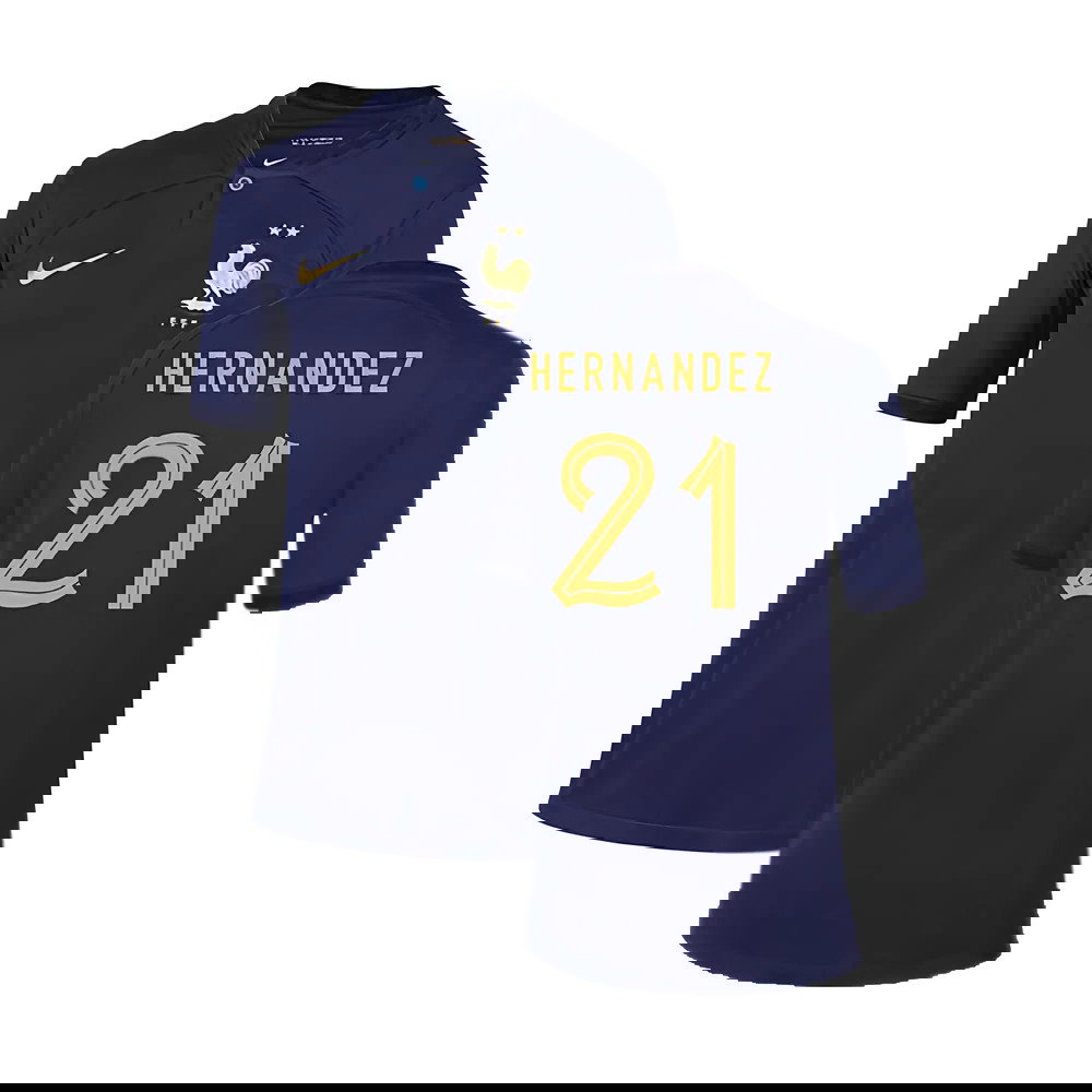2022-2023 France Home Shirt - Kids (Hernandez 21)