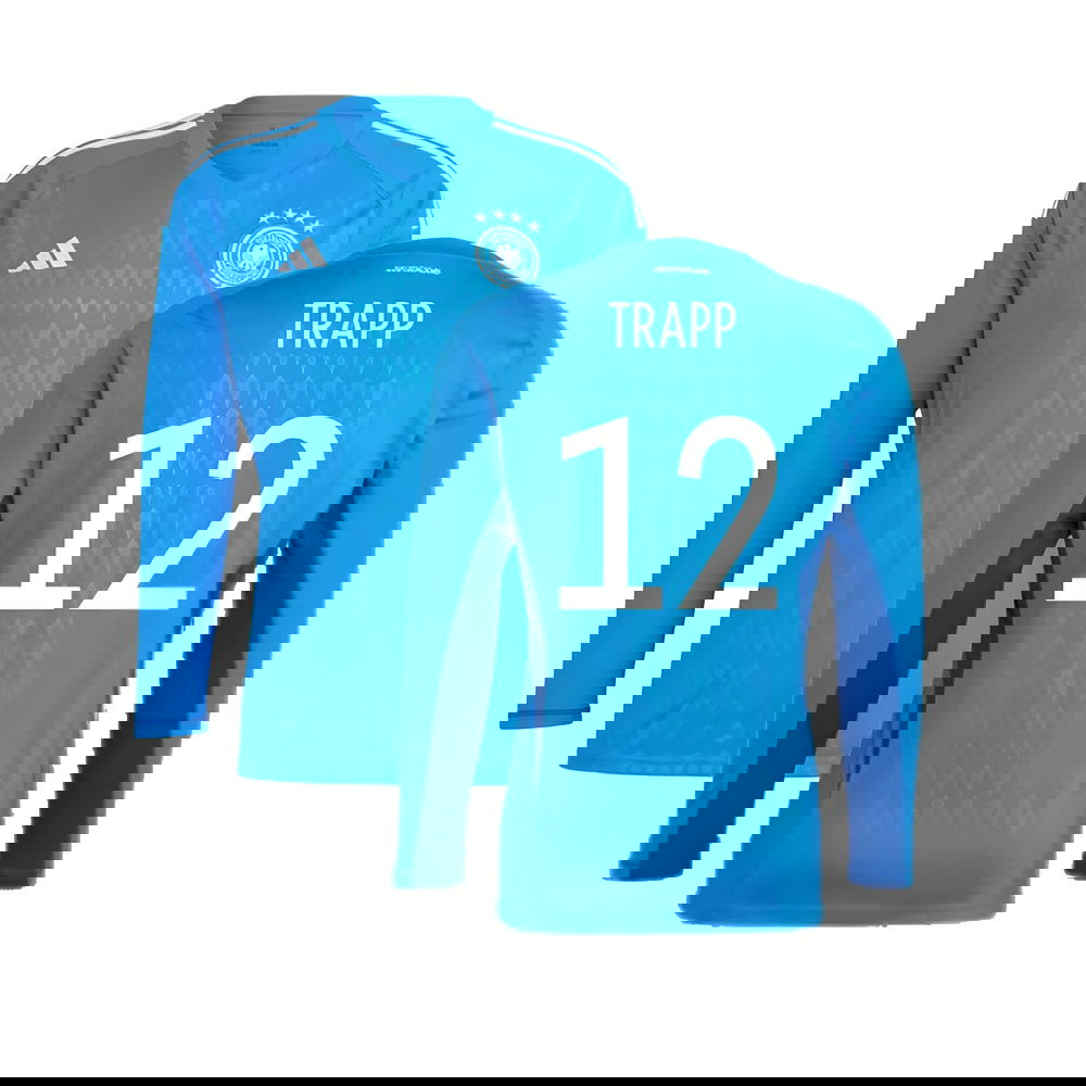 2022-2023 Germany Home Goalkeeper Shirt (Blue) (Trapp 12)