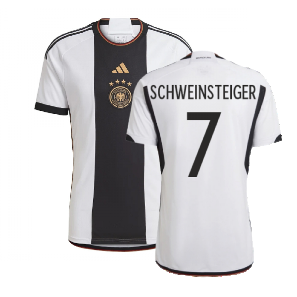 Germany Men's Adidas White 2022-2023 Home Shirt (Schweinsteiger 7)