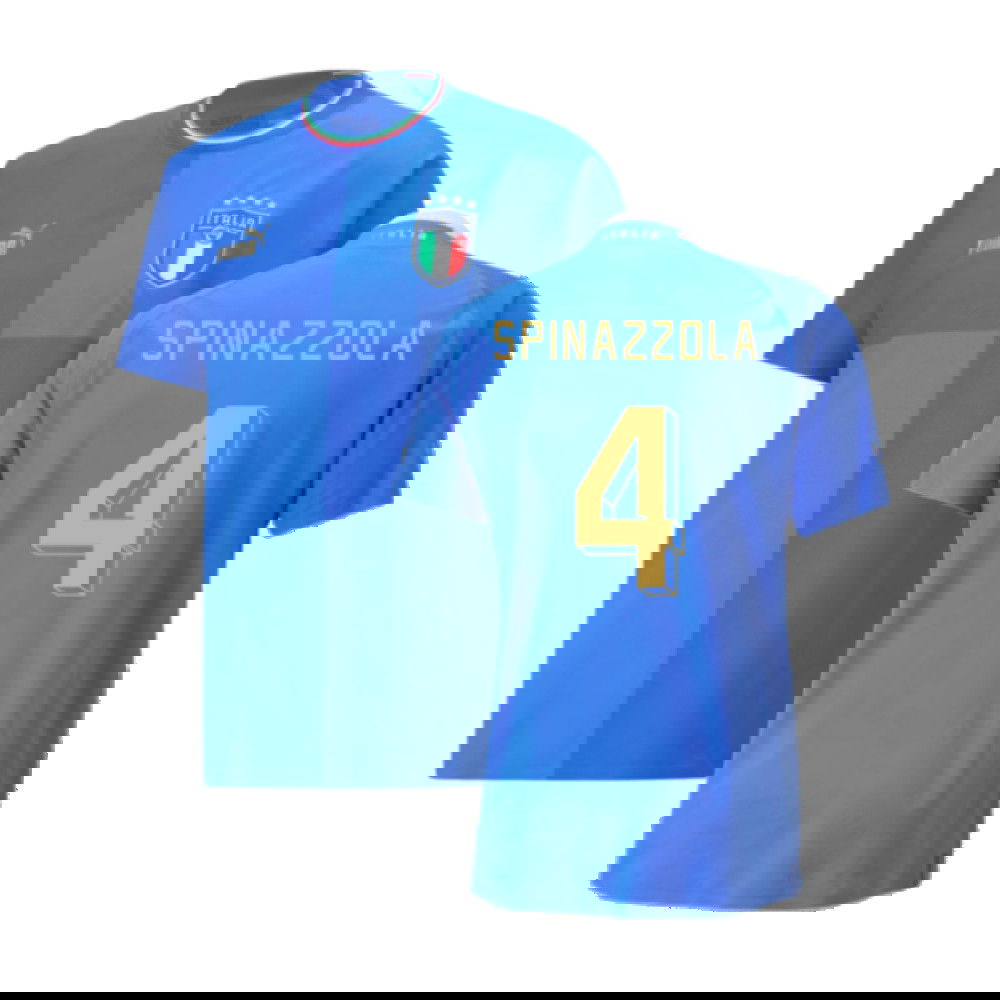 2022-2023 Italy Home Jersey Authentic with Packaging (SPINAZZOLA 4)