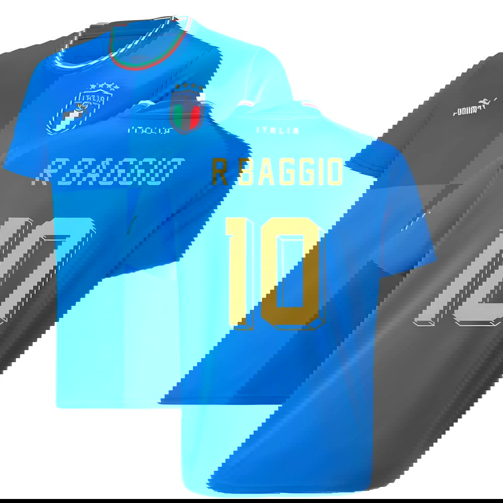 2022-2023 Italy Home Shirt (Kids) (R BAGGIO 10)