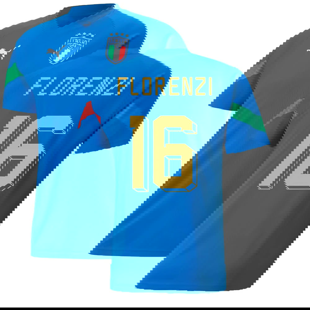 2022-2023 Italy Player Training Jersey (Blue) (FLORENZI 16)