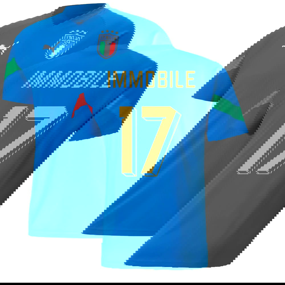 2022-2023 Italy Player Training Jersey (Blue) (IMMOBILE 17)